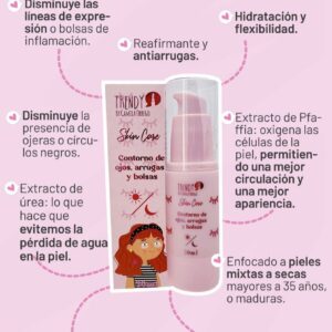 Skin Care Contorno de Ojos, Bolsas y Arrugas 30 ml - Trendy