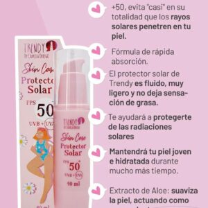 Protector Solar FPS +50 40 ml - Trendy